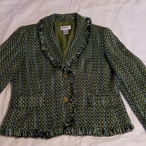 Chadwicks Green & Blue Blazer Sz 14